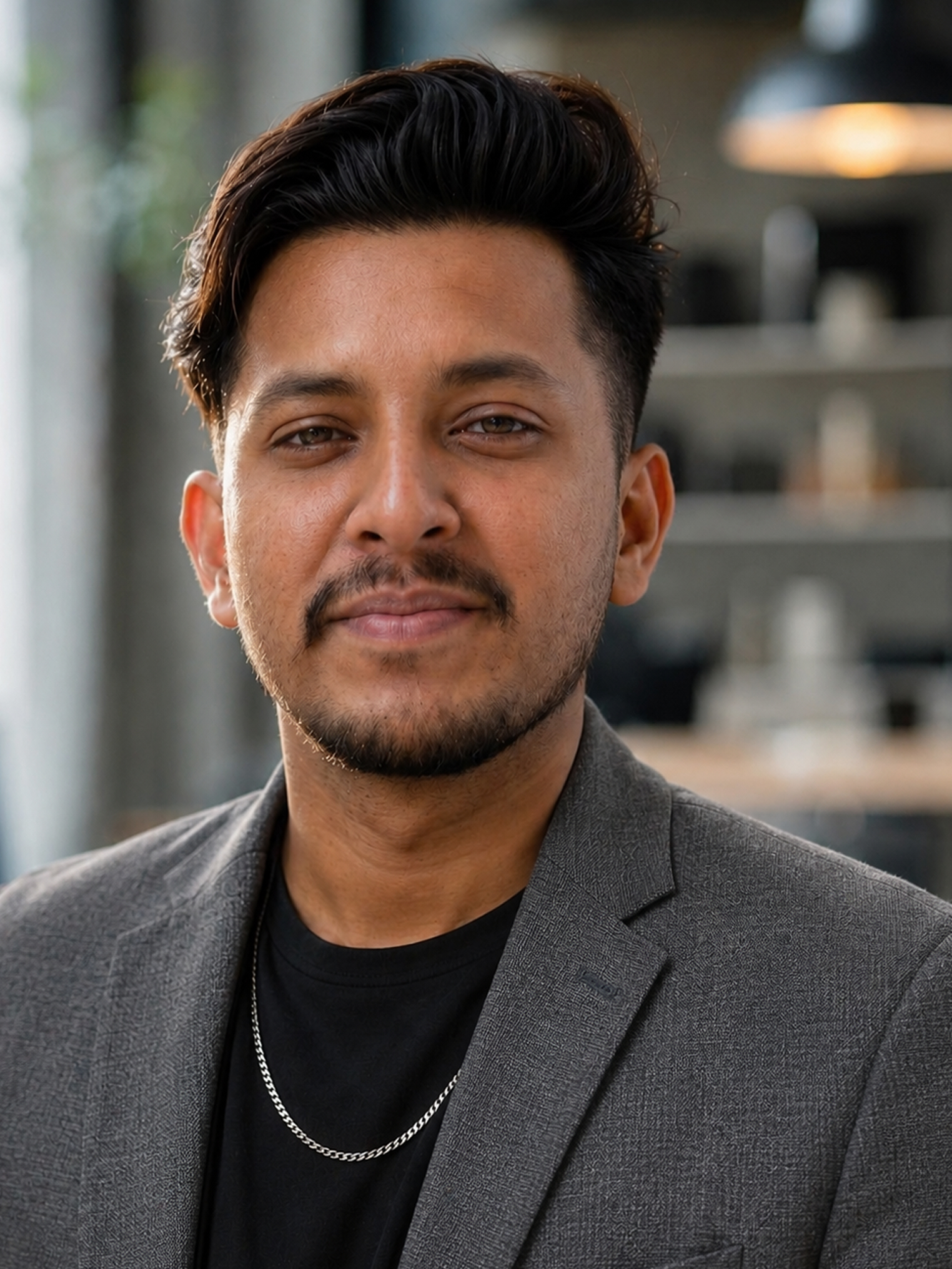 Portrait of K Abhishek, Creative director at Prajna Studio.